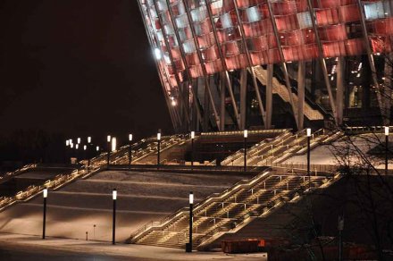 Light for the UEFA EURO stadion in Warsaw - LED modules show the way