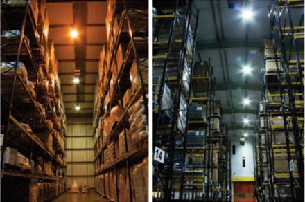 Food warehouses save cost and energy with LED lighting