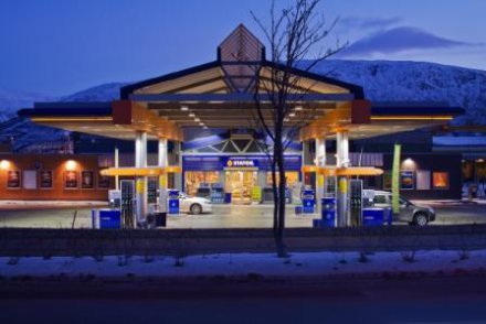 Norwegian service station adopts energy-efficient Cree LED lighting with 200-300 lux illumination
