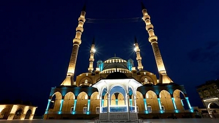 Newly Illuminated Abdülhamid Han Mosque