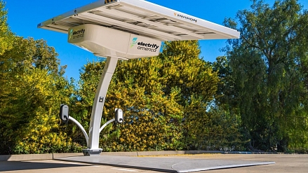 Electrify America is building solar-powered charging stations