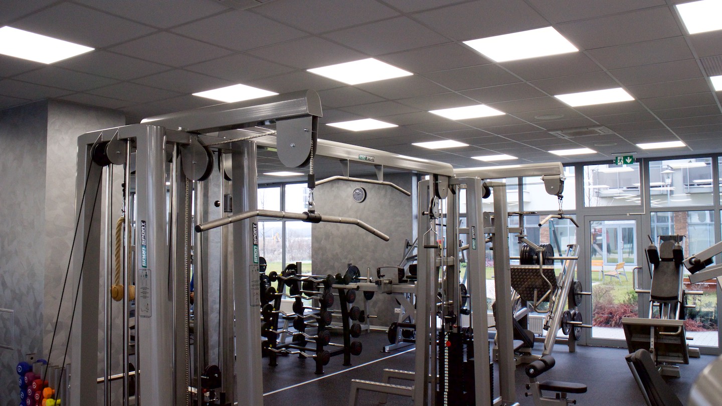 LED illuminance of fitness centrum