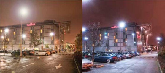 LED lights for carpark at London Heathrow Marriott