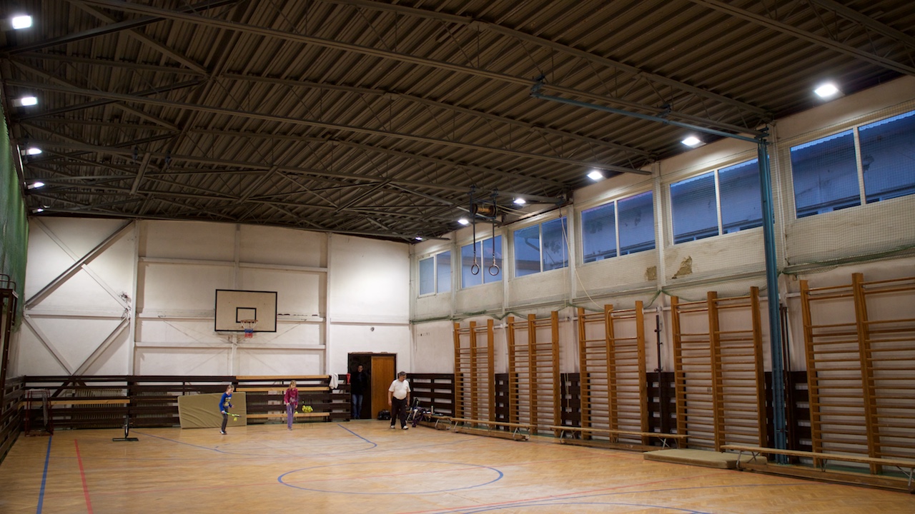 LED modernisation of the lighting system in small and big drill hall