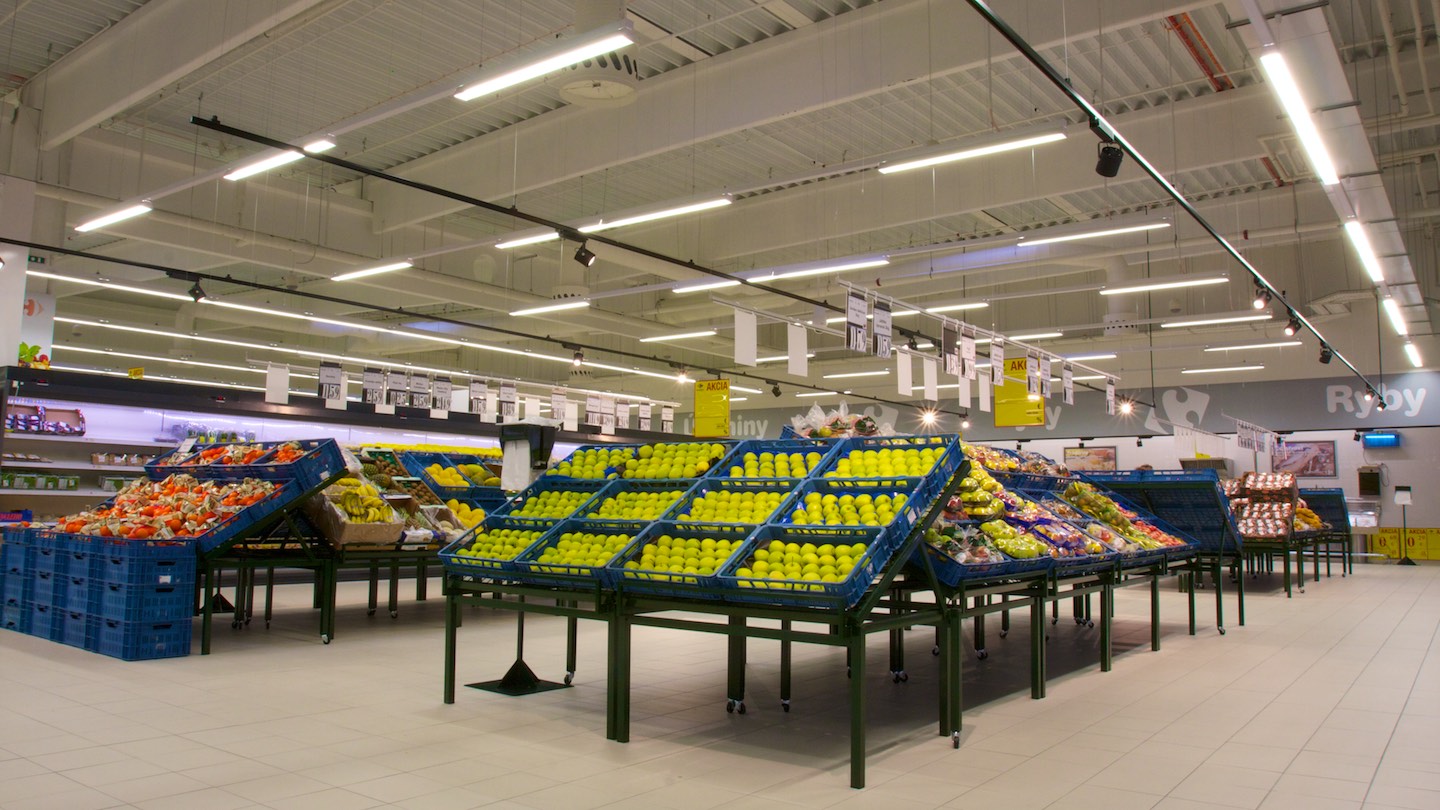 Comprehensive illuminance of supermarket