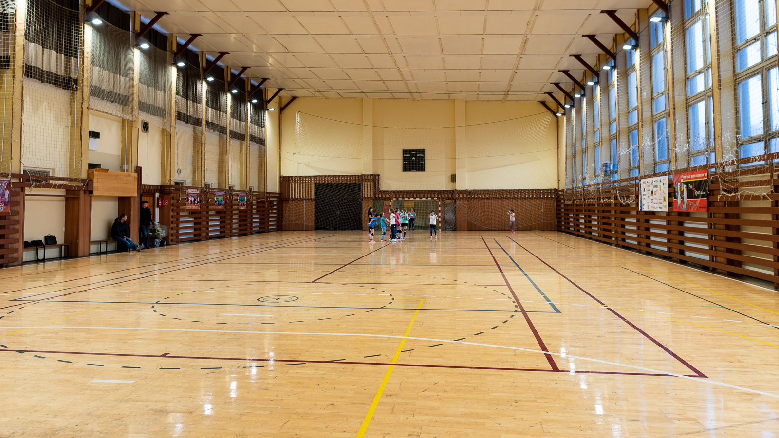 LED lighting modernization of city sport hall in Kolárovo