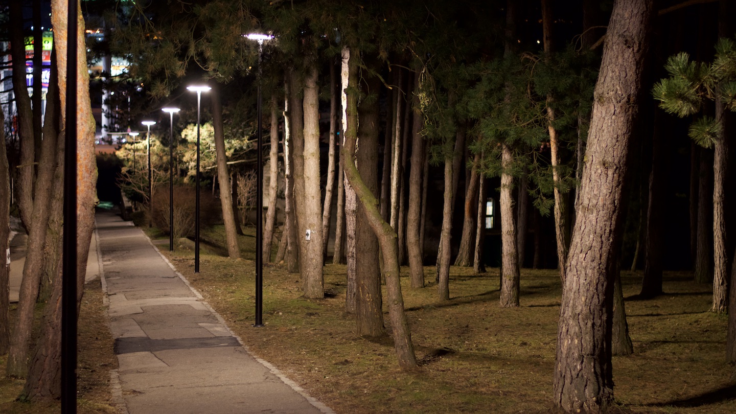 LED lighting of the cemetery in Bratislava