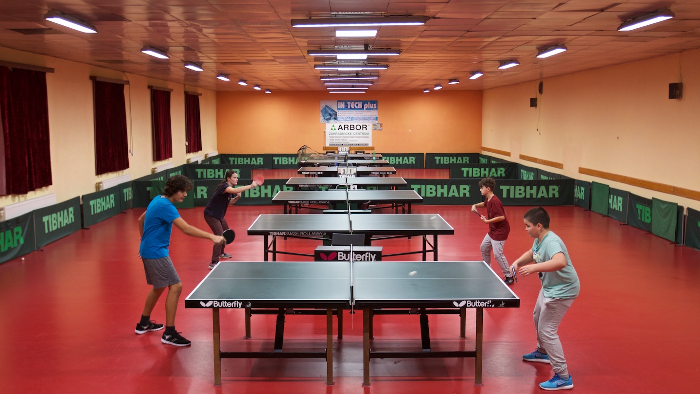 LED lighting of tabletennis hall